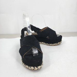 Joie Women's Garden Platform Espadrille Wedge Slip On Jute Sandal Size 6
